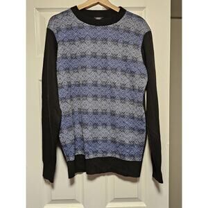 Cambridge Classics Striped Geometric Sweater Mens Size Medium